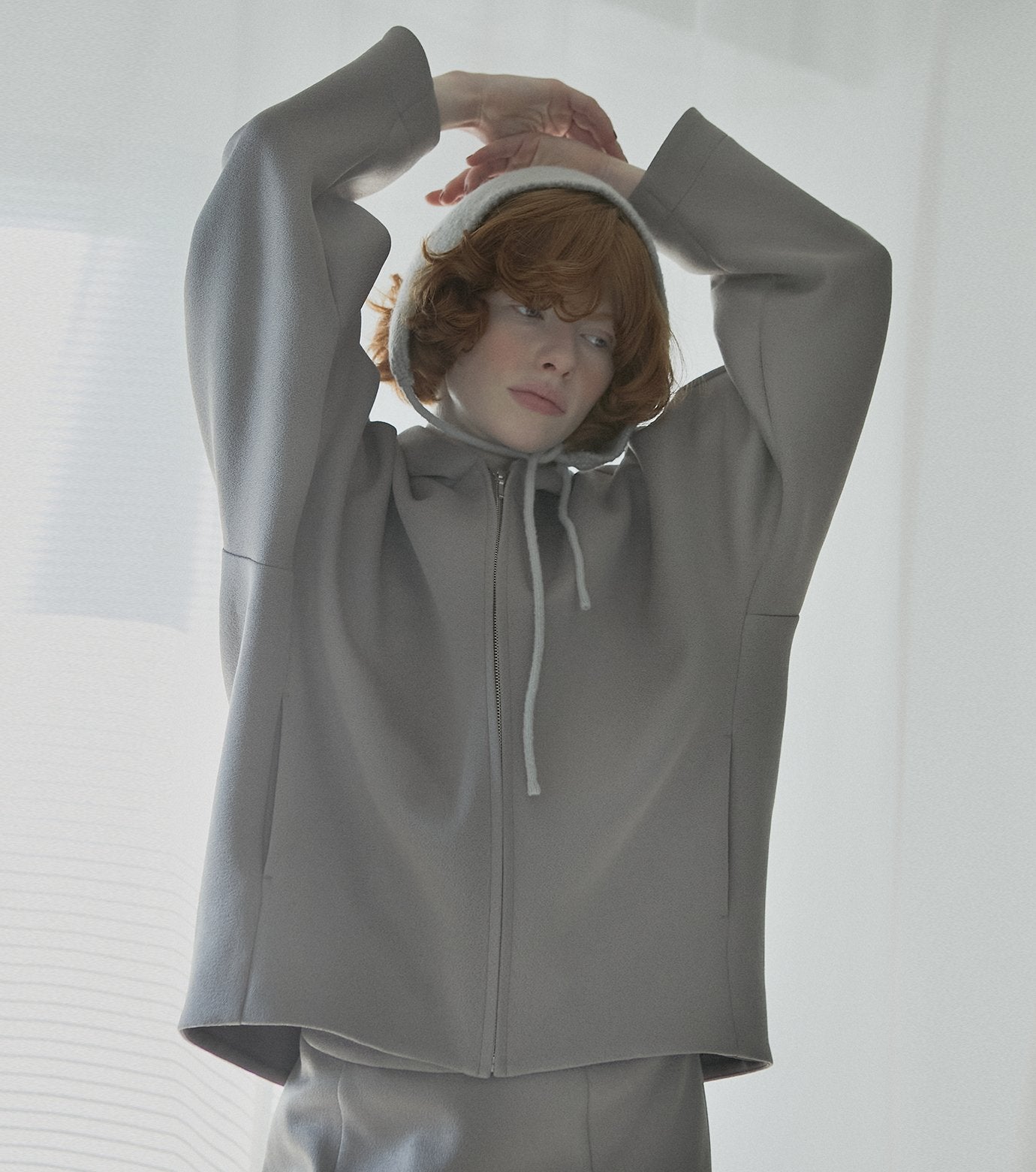 Drape Hoodie Blouson