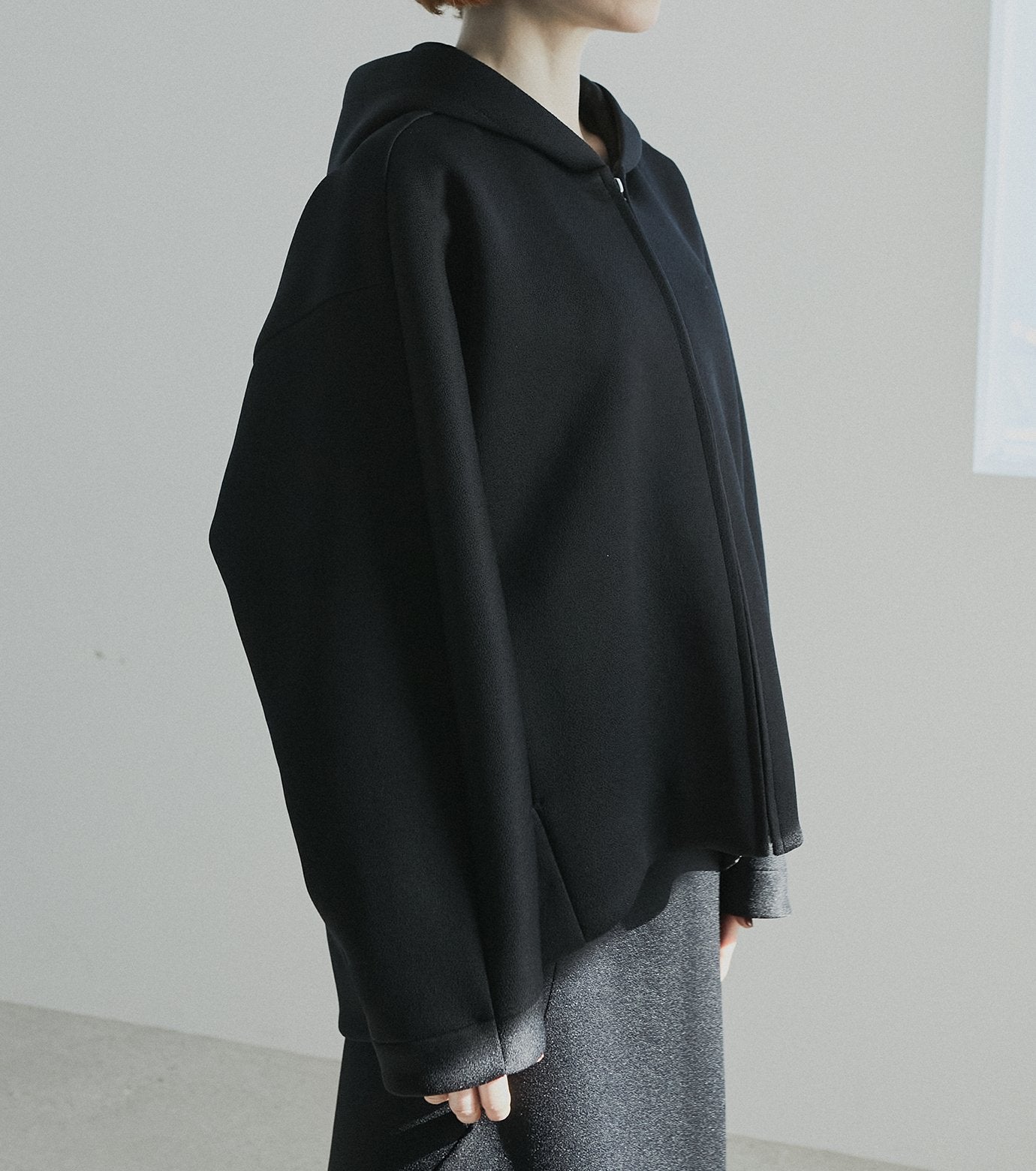 Drape Hoodie Blouson