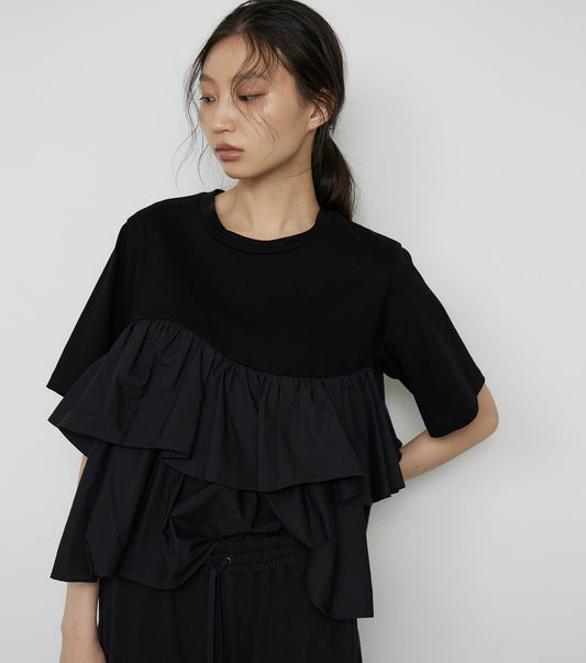Short Ruffle Cut Tops