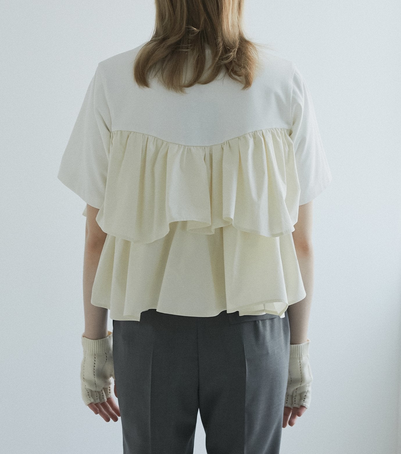 Short Ruffle Cut Tops