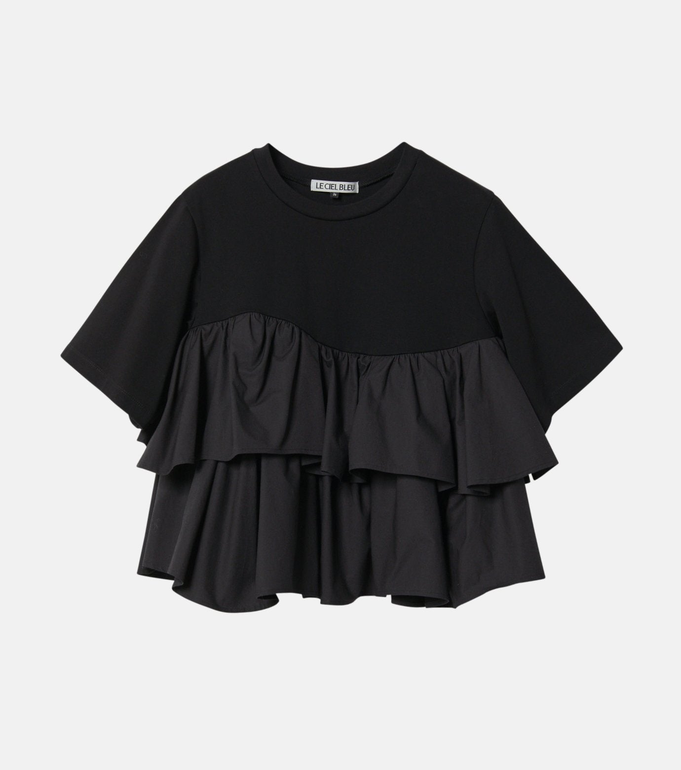 Short Ruffle Cut Tops