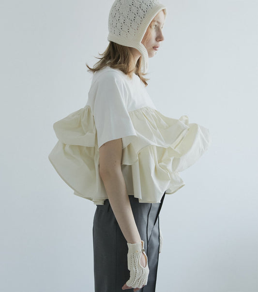 Short Ruffle Cut Tops
