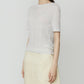 Semi Sheer Triangle Bra Jersey Top