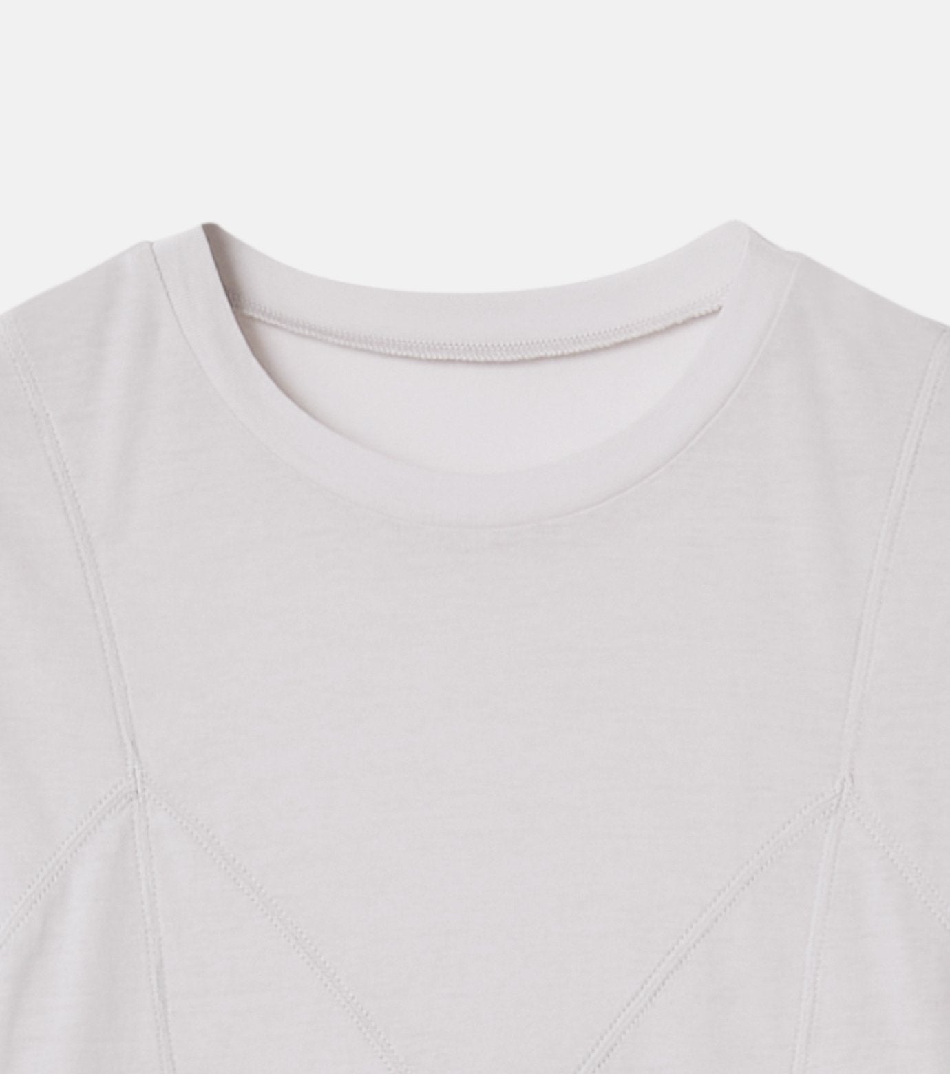 Semi Sheer Triangle Bra Jersey Top