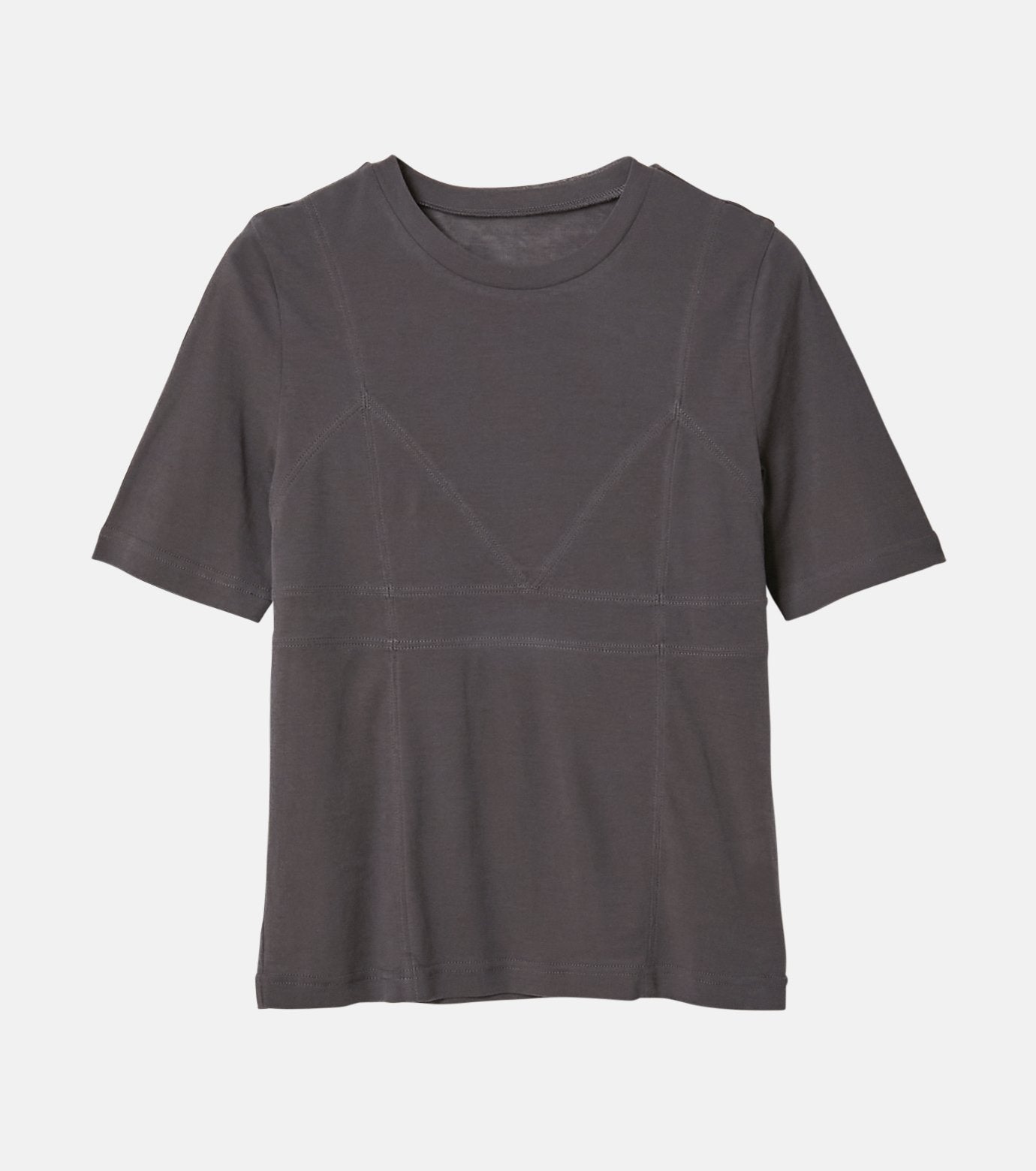 Semi Sheer Triangle Bra Jersey Top