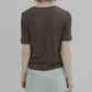 Semi Sheer Triangle Bra Jersey Top