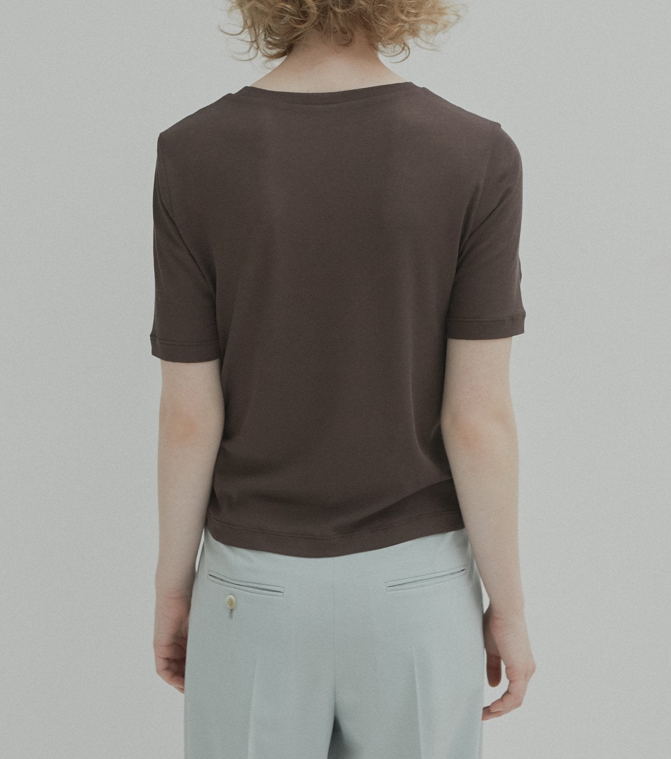Semi Sheer Triangle Bra Jersey Top