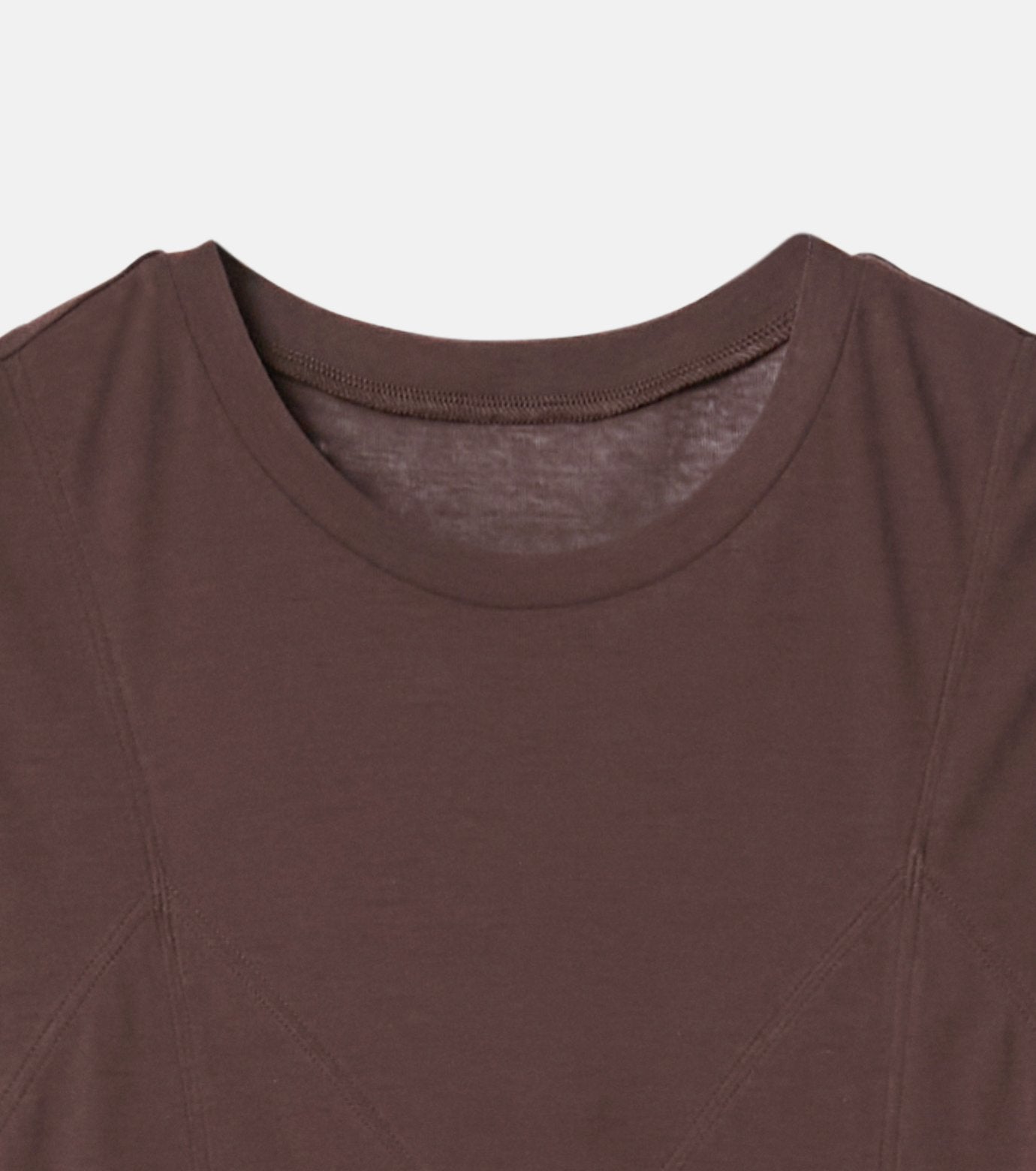 Semi Sheer Triangle Bra Jersey Top