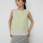 Chiffon x Cotton Tank Top