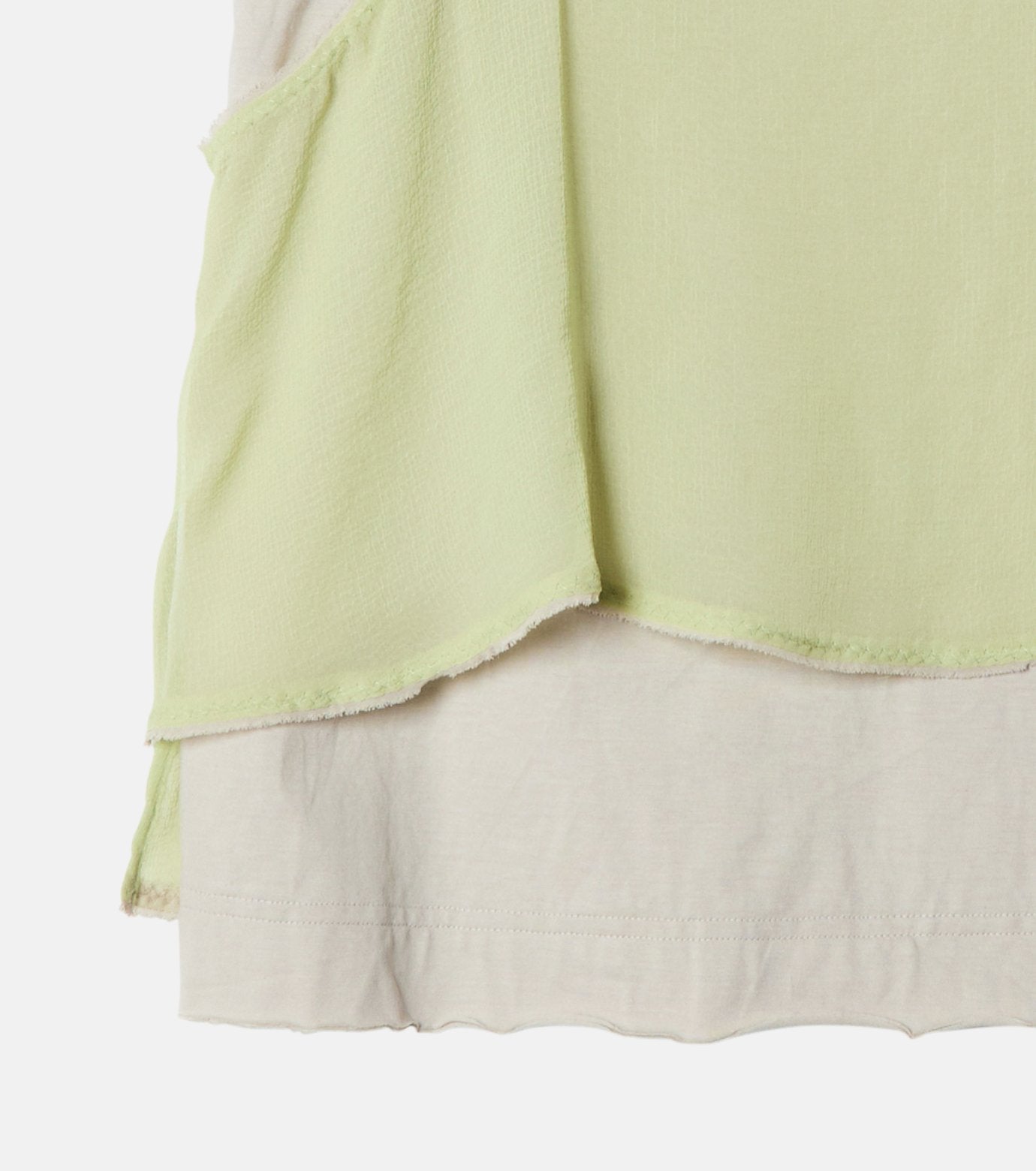 Chiffon x Cotton Tank Top