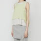 Chiffon x Cotton Tank Top