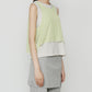 Chiffon x Cotton Tank Top