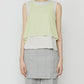 Chiffon x Cotton Tank Top