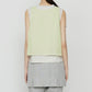 Chiffon x Cotton Tank Top