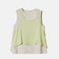 Chiffon x Cotton Tank Top