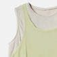 Chiffon x Cotton Tank Top