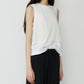 Chiffon x Cotton Tank Top