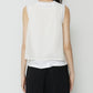 Chiffon x Cotton Tank Top