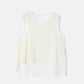 Chiffon x Cotton Tank Top