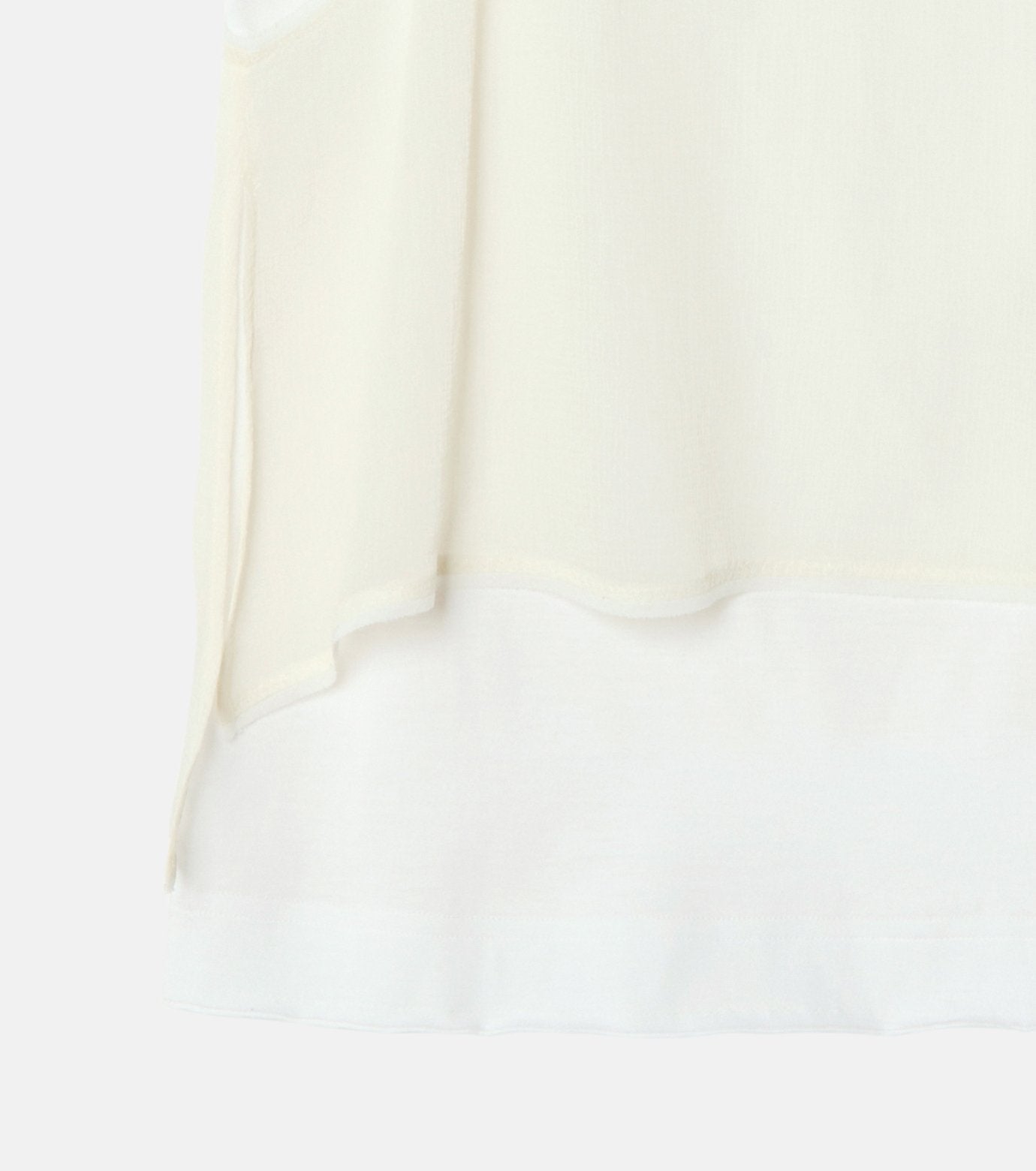 Chiffon x Cotton Tank Top