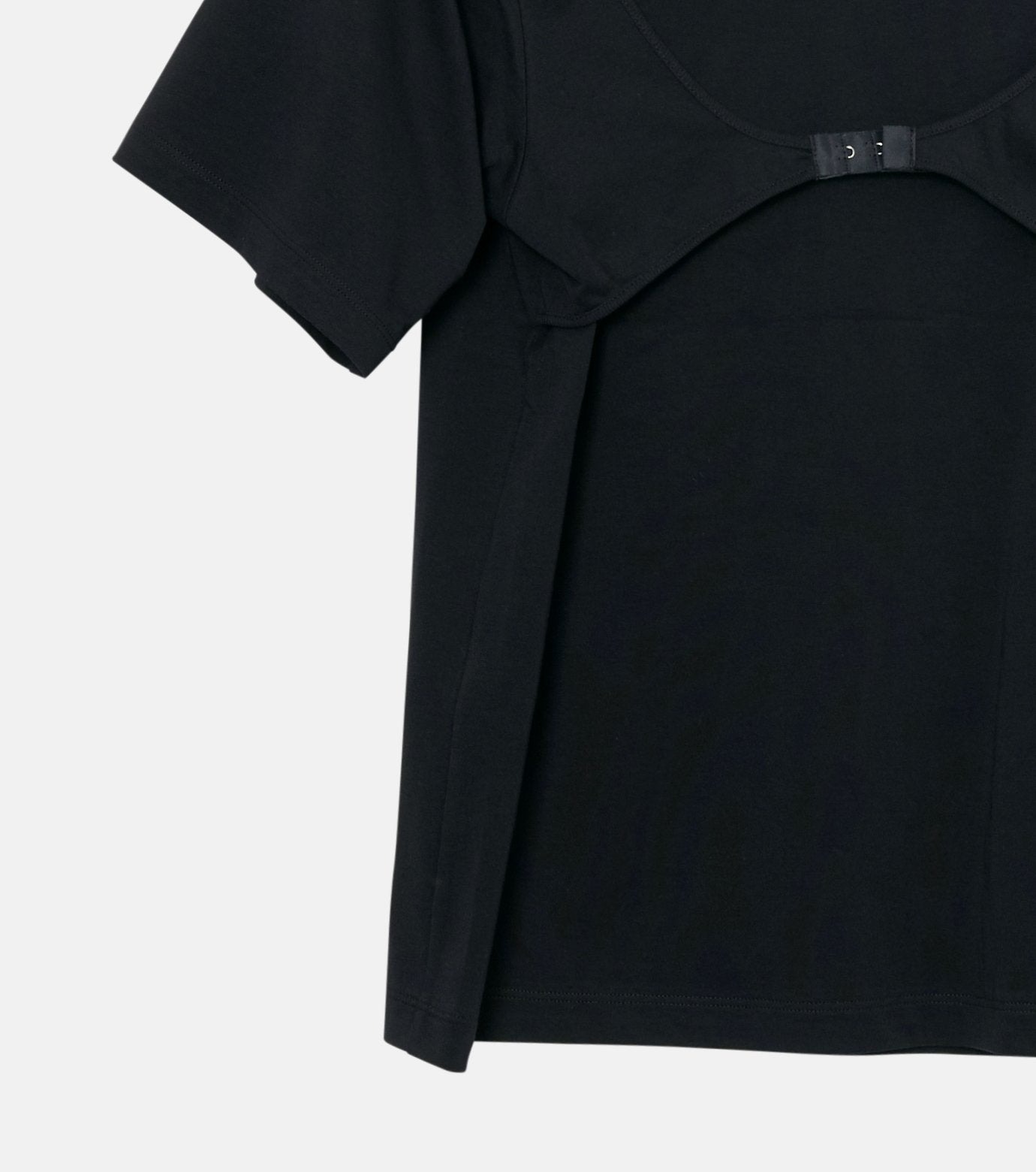 T-Shirt with Hook and Eye Detail