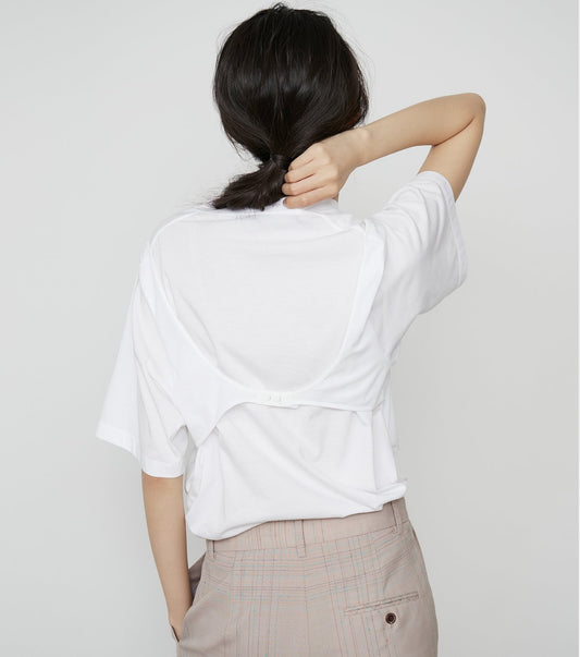 T-Shirt with Hook and Eye Detail