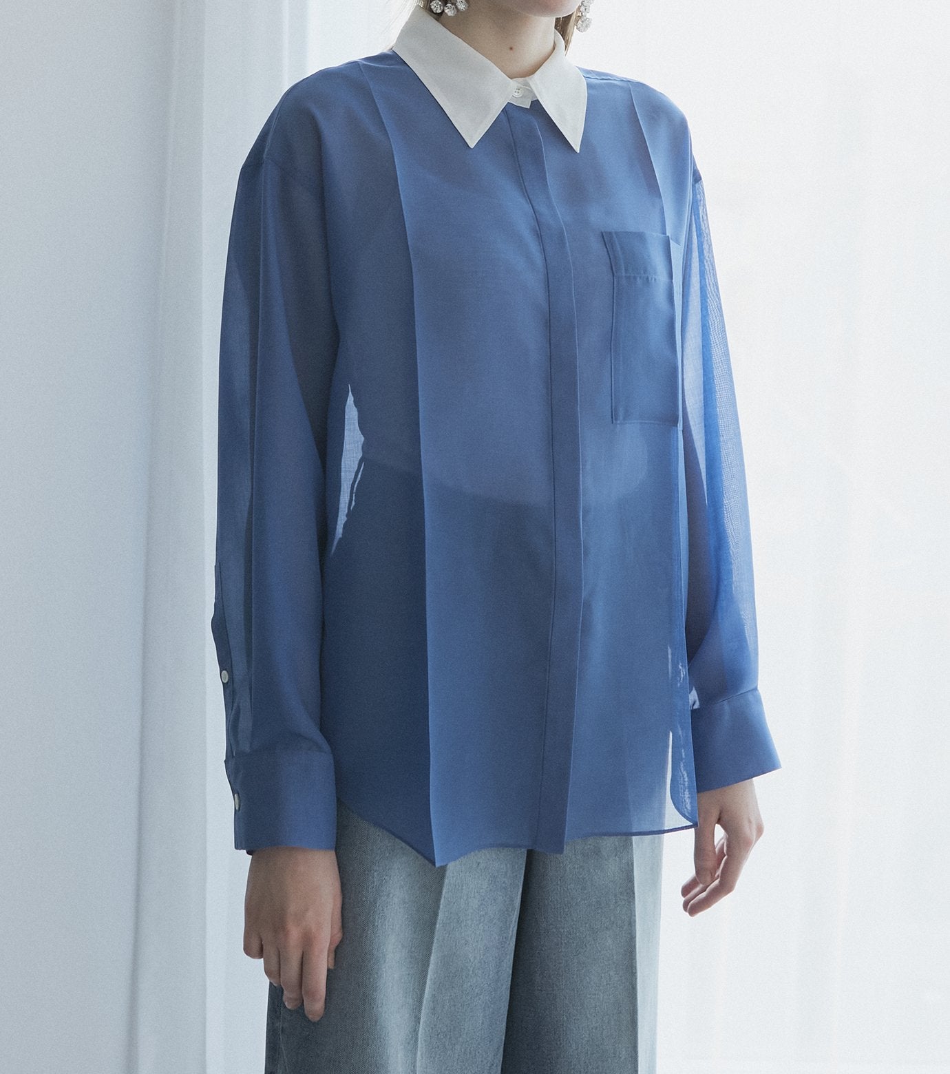 Voile Front Press Shirt