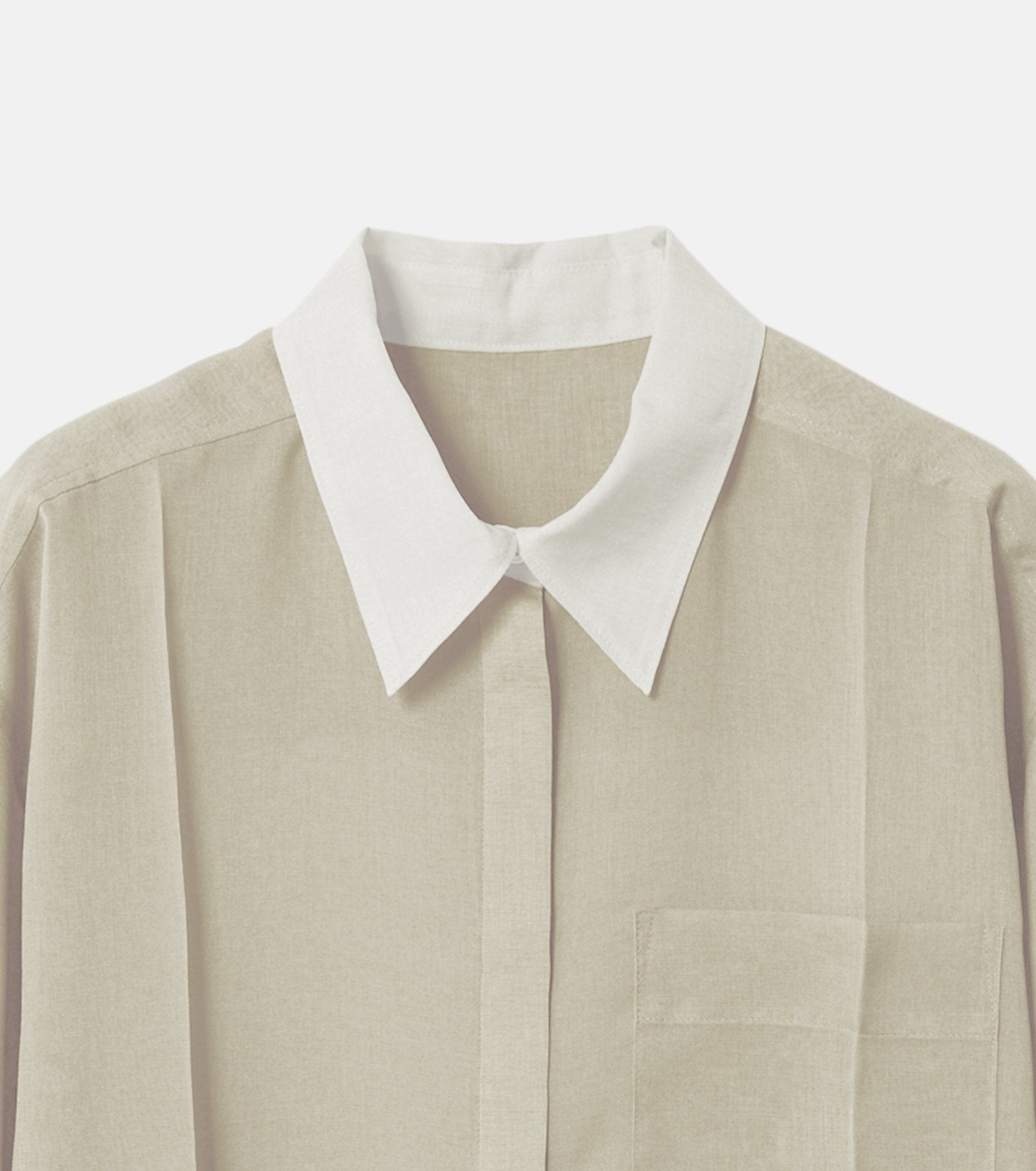 Voile Front Press Shirt