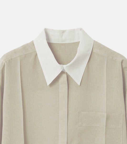 Voile Front Press Shirt