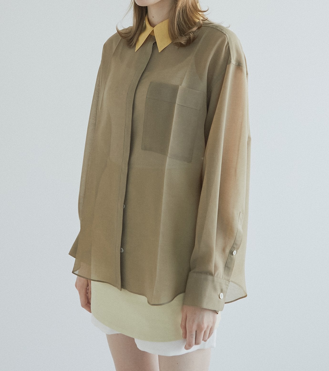 Voile Front Press Shirt