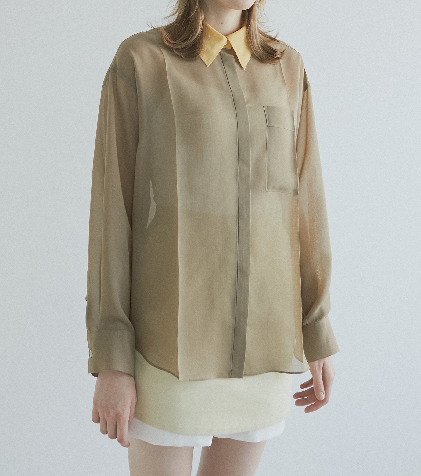 Voile Front Press Shirt