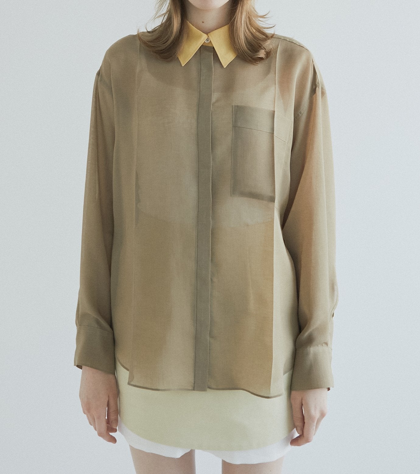 Voile Front Press Shirt