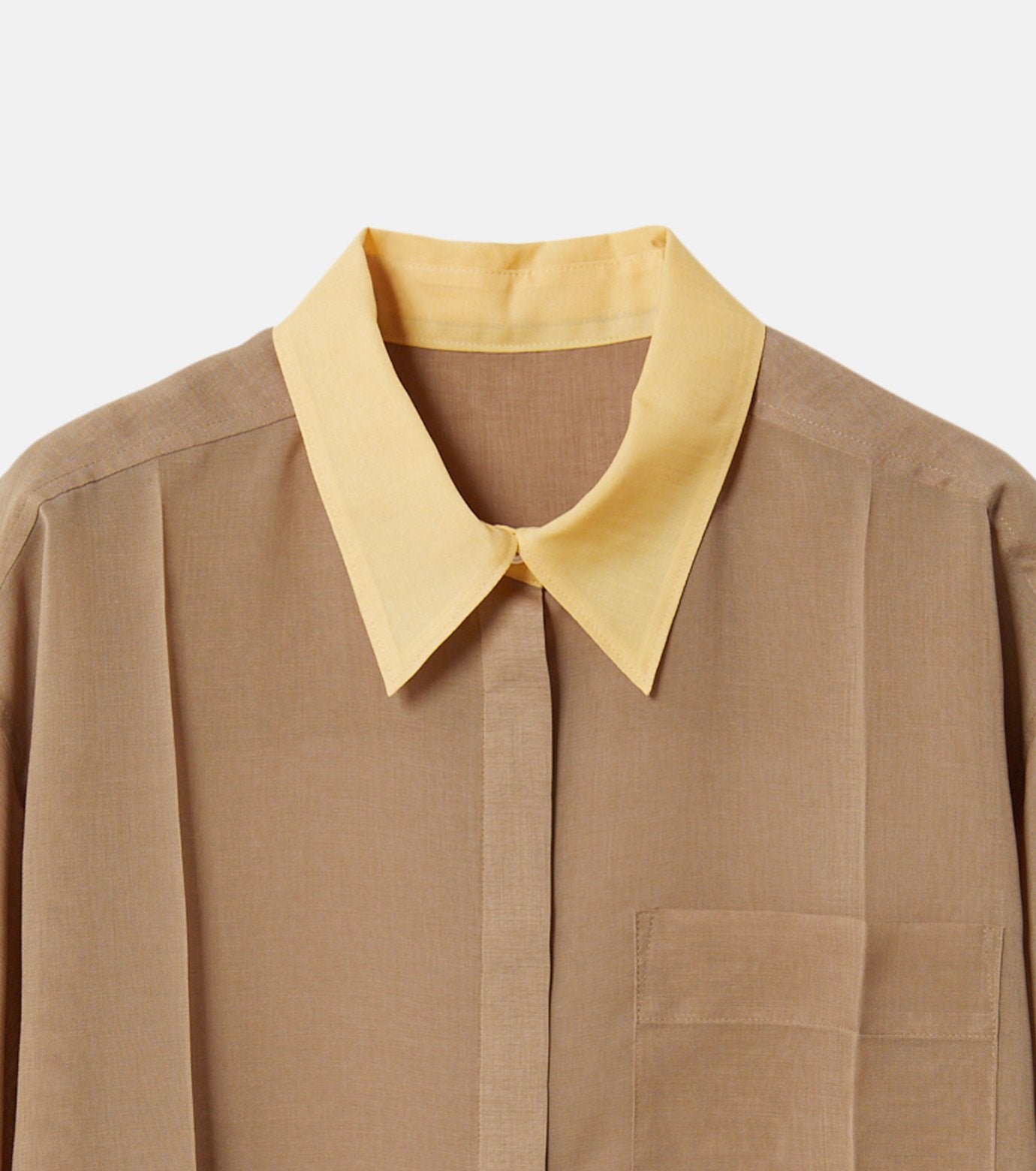 Voile Front Press Shirt