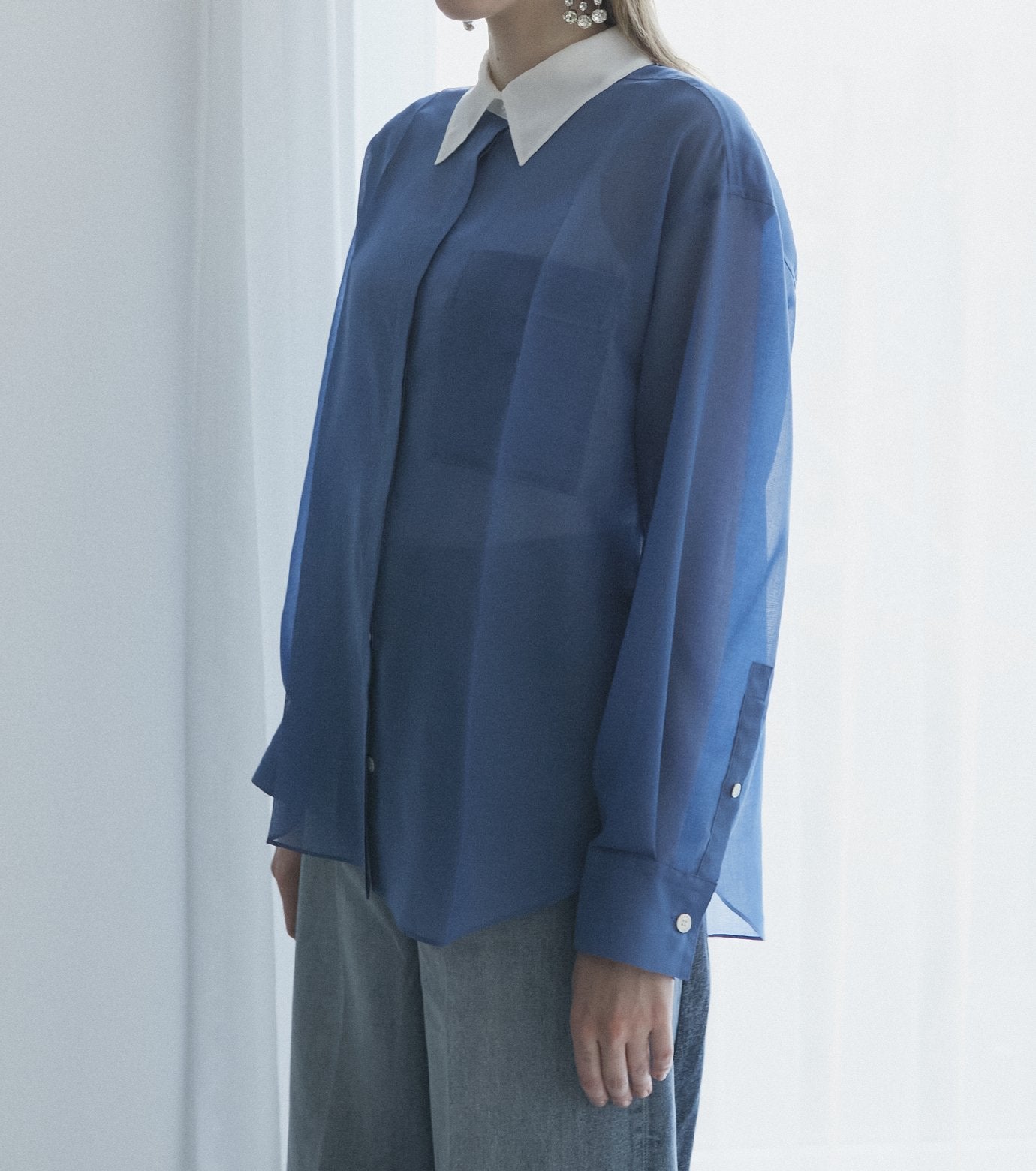 Voile Front Press Shirt