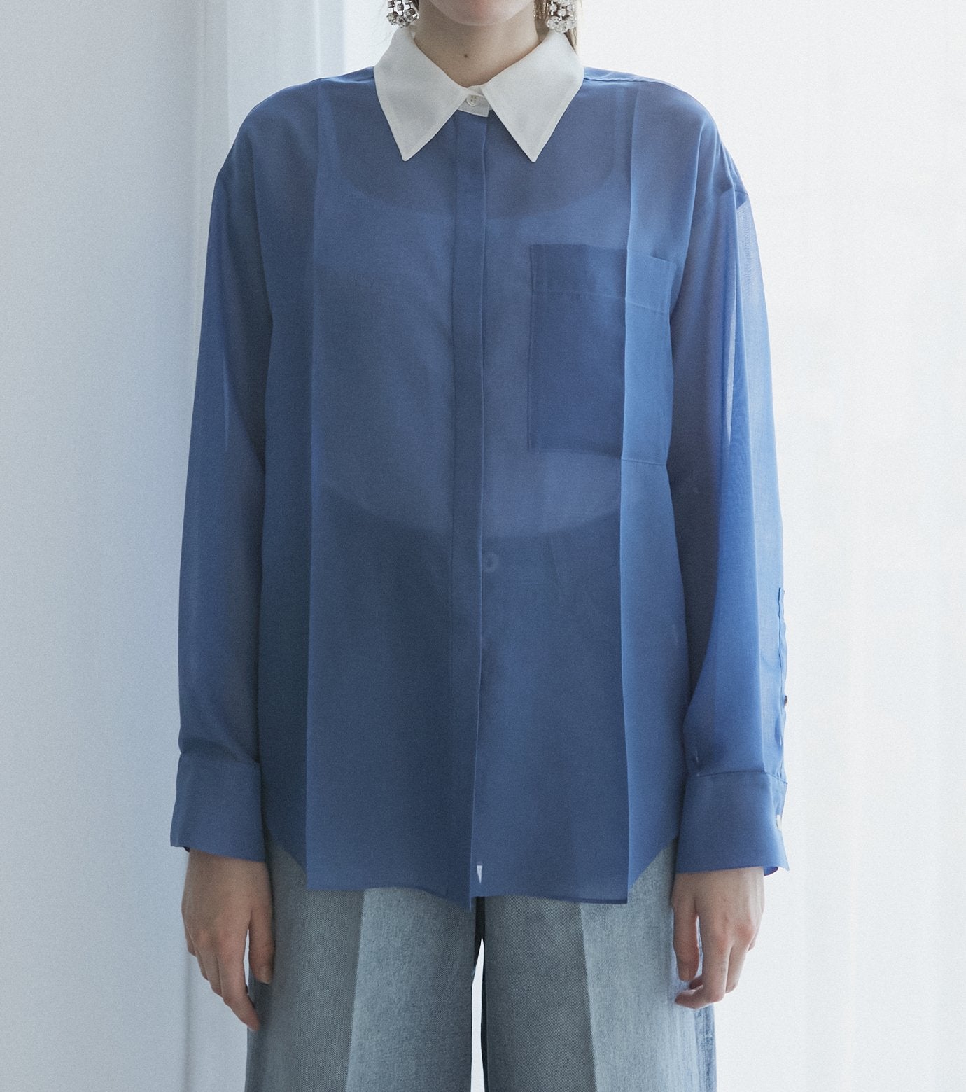 Voile Front Press Shirt