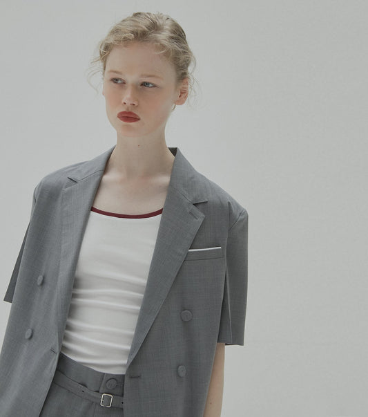 Double-Breasted Shirt Jacket