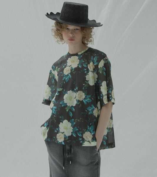 Vintage Floral Capelet Top