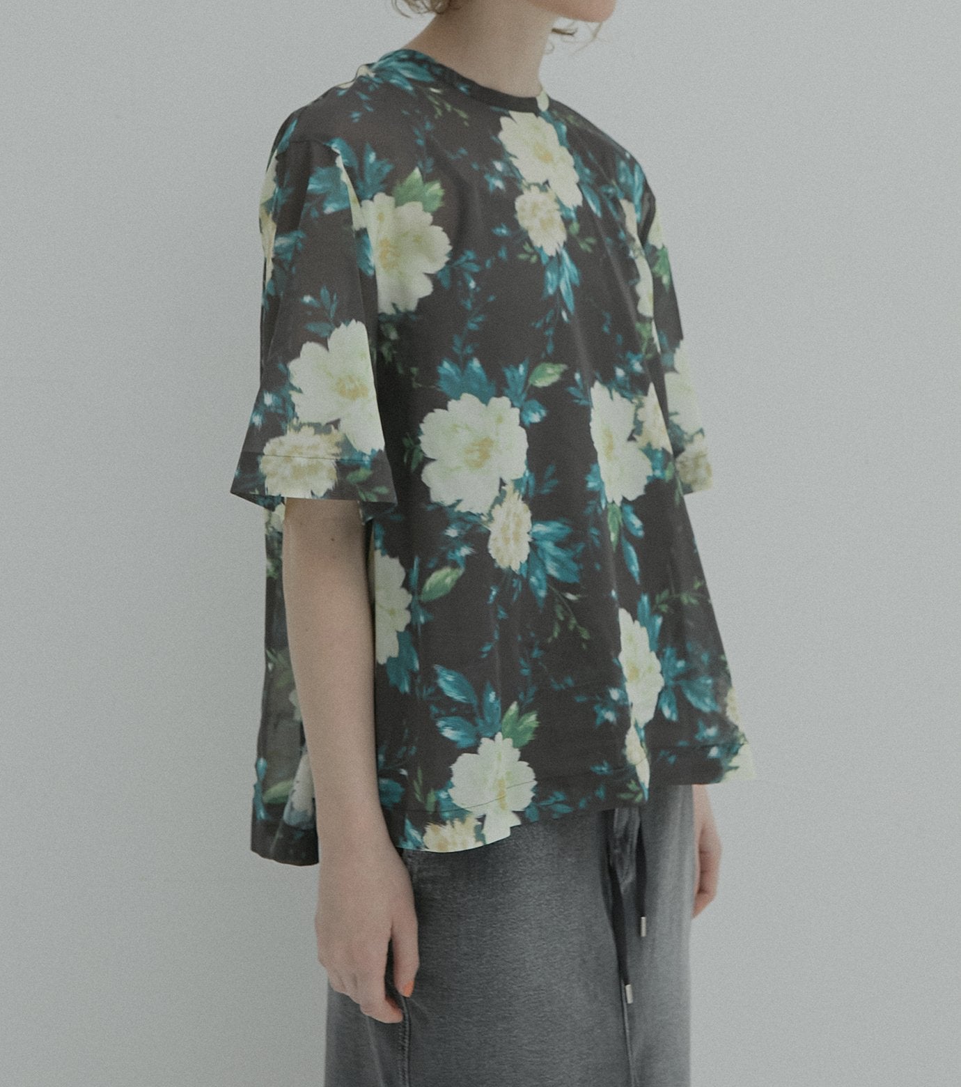 Vintage Floral Capelet Top