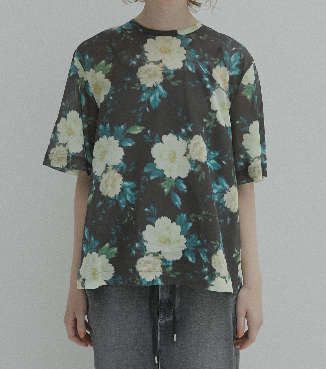Vintage Floral Capelet Top