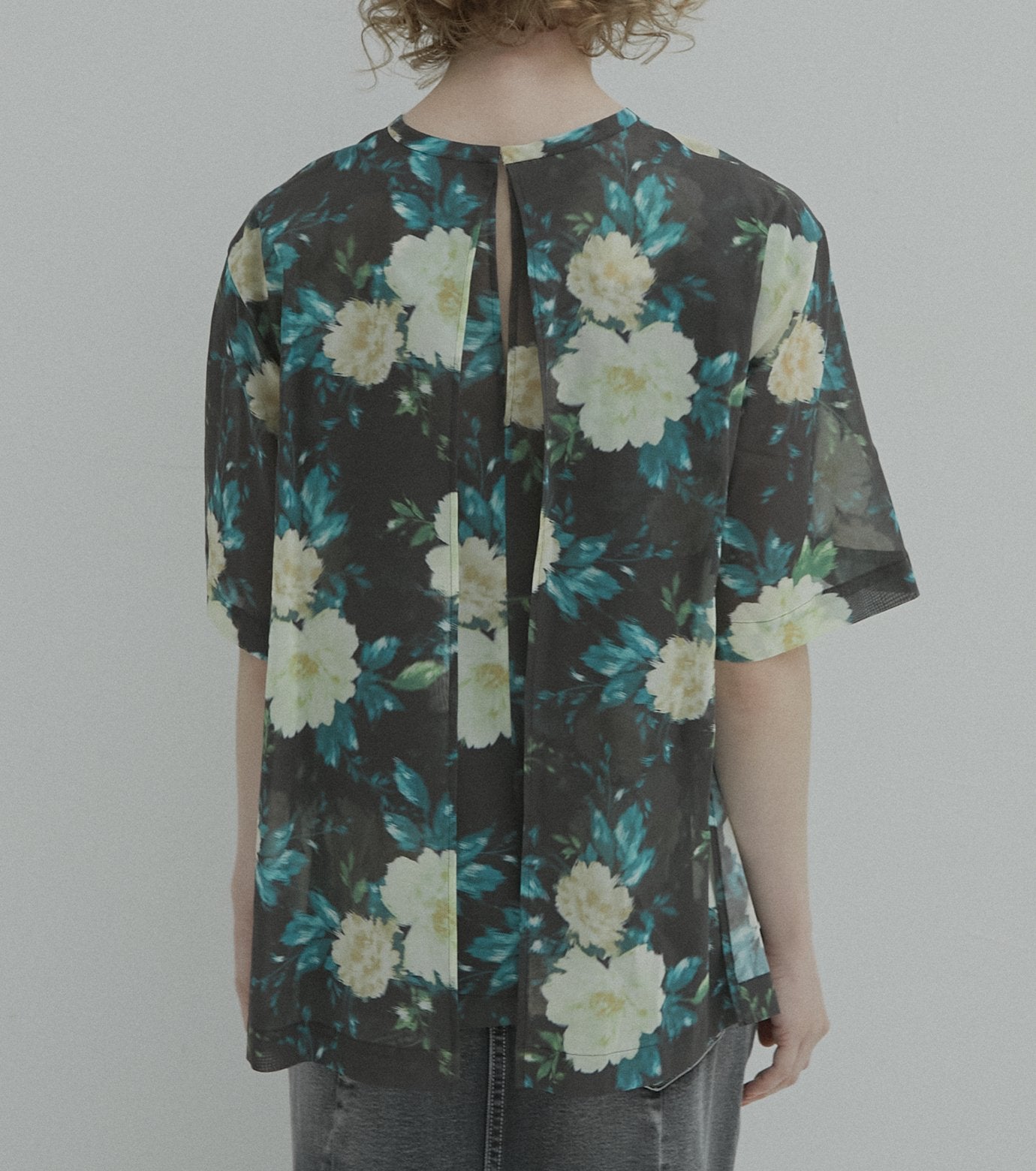 Vintage Floral Capelet Top