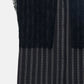Striped Sleeveless Shirt with Lace Bib