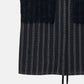 Striped Sleeveless Shirt with Lace Bib