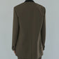 Double Breast Collarless Jacket