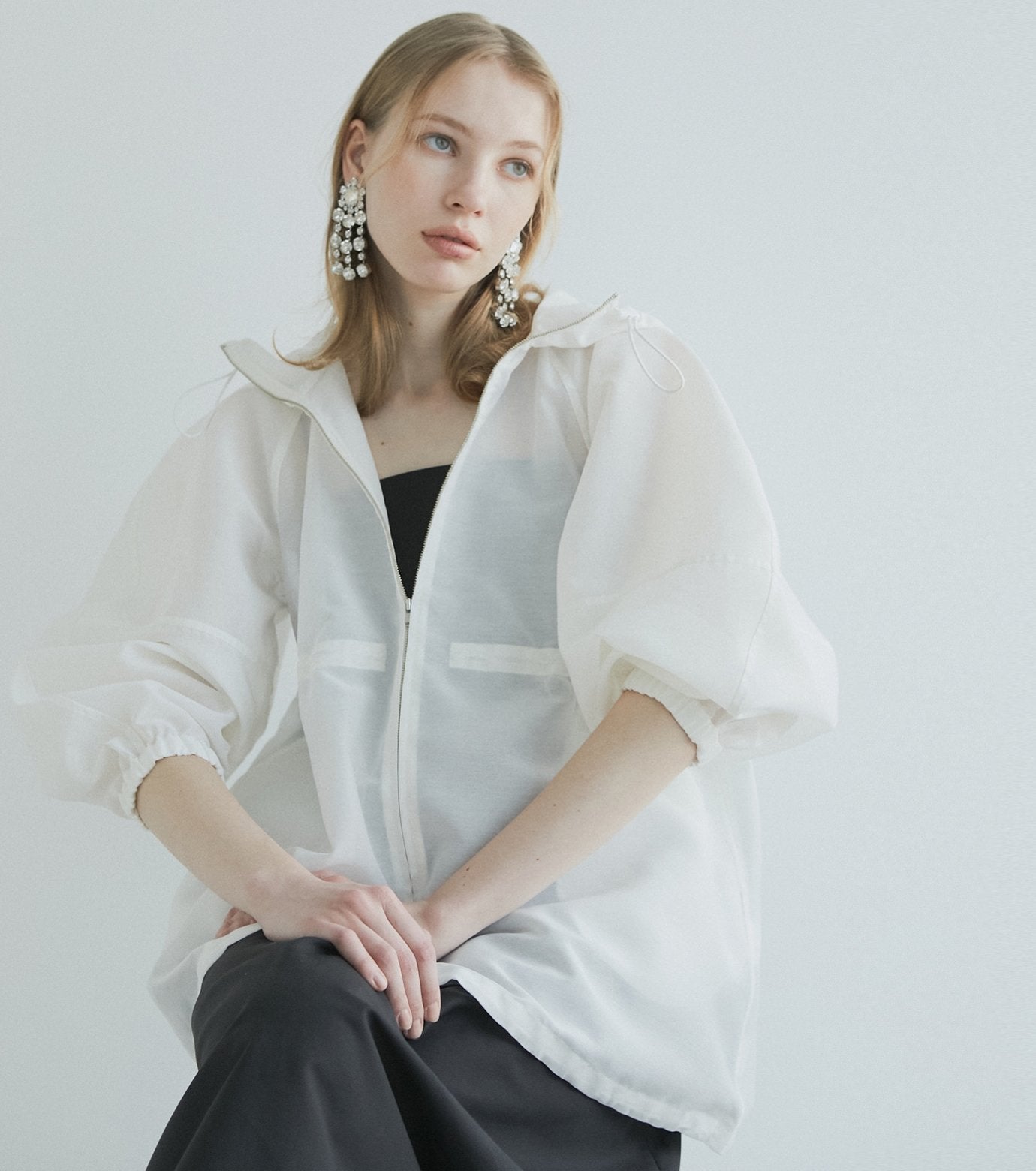 Sheer Volume Blouson