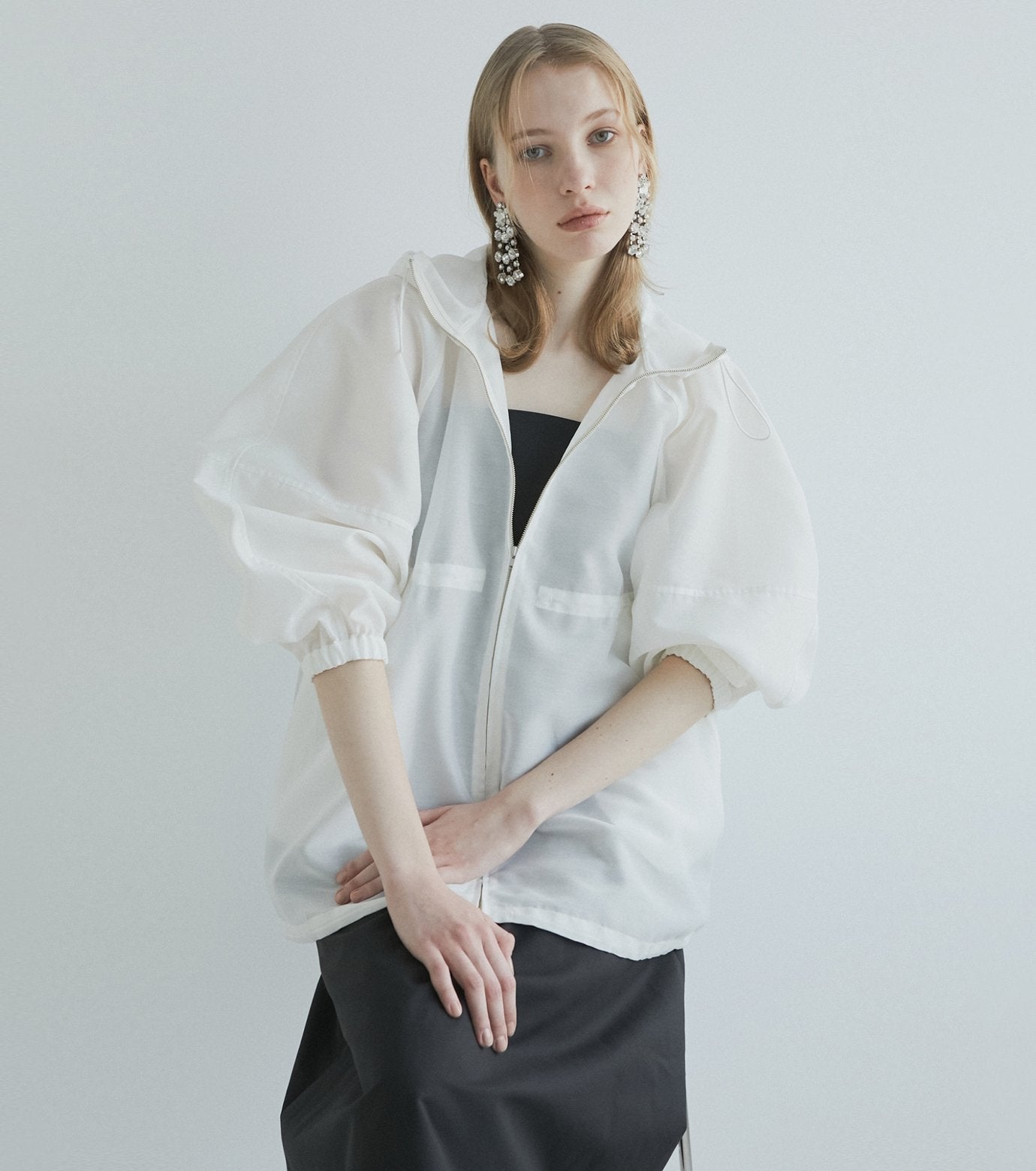 Sheer Volume Blouson