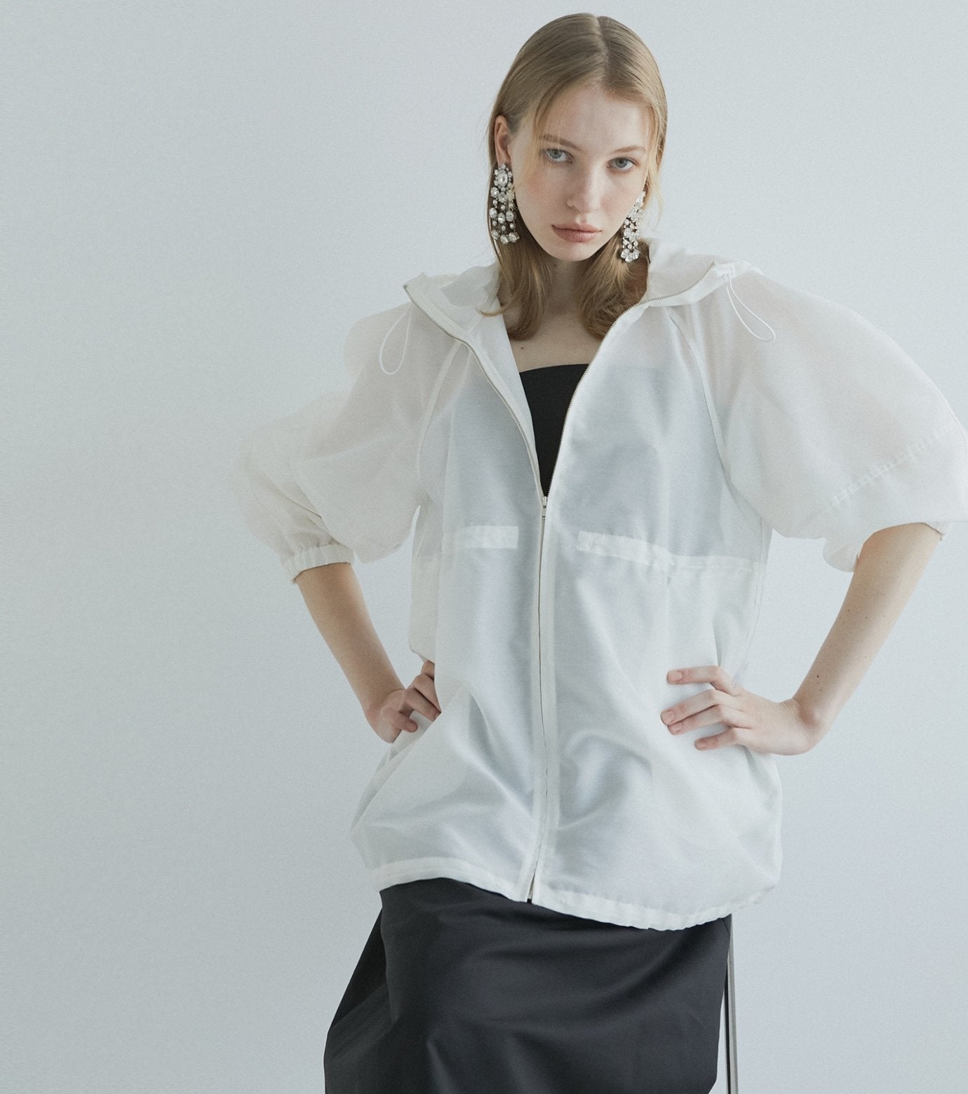 Sheer Volume Blouson