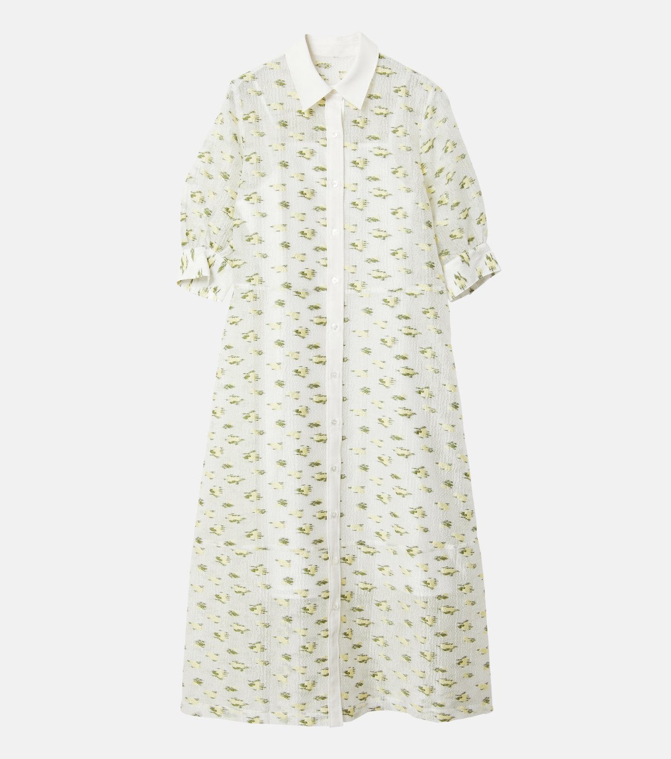 Flower Jacquard Dress