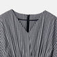 Gingham Check Round Form Dress