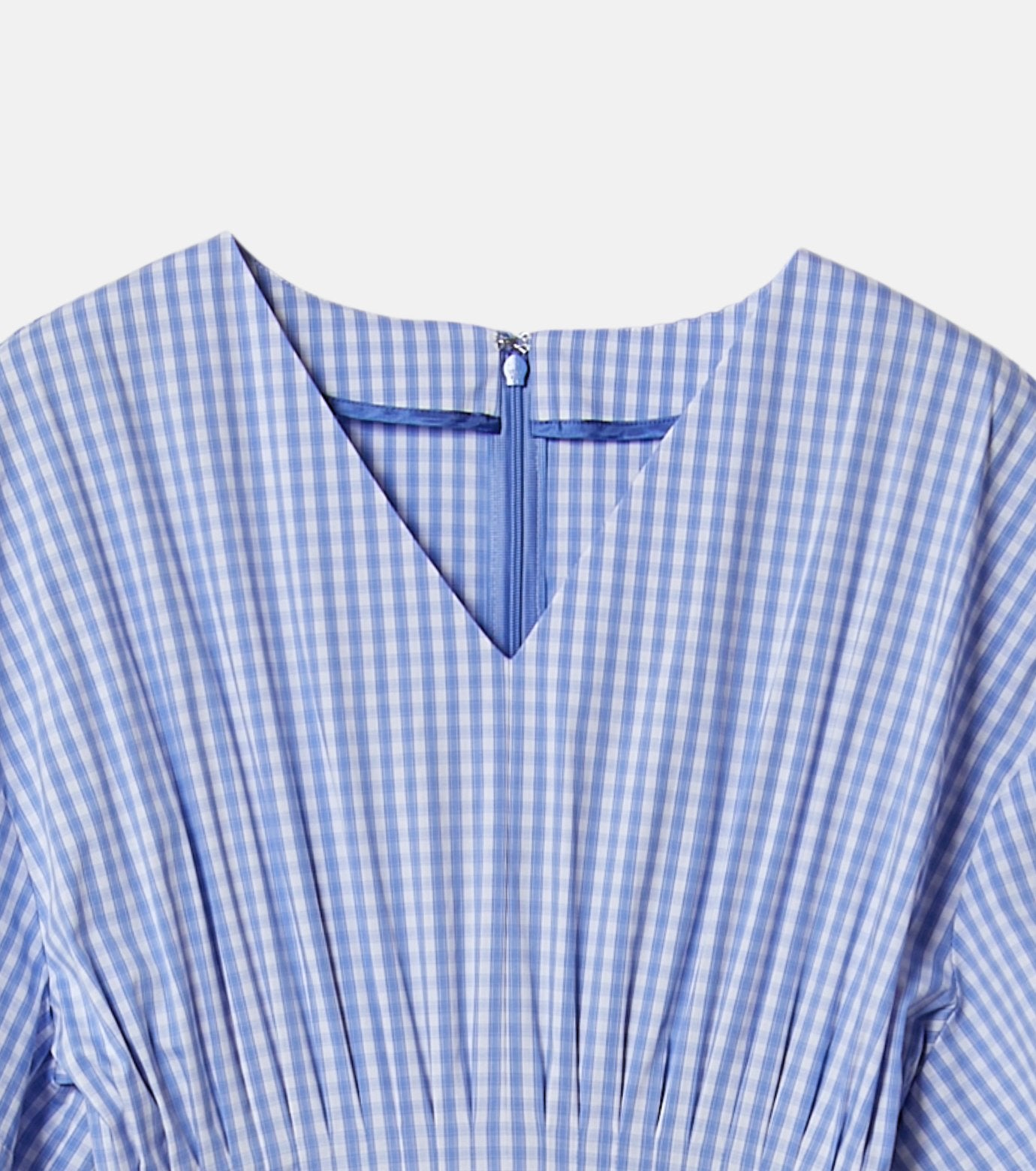 Gingham Check Round Form Dress
