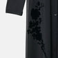 Sheer Shirt Dress w/Flocked Flower
